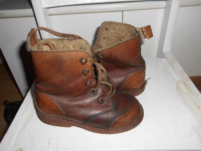 Kožené zateplené boty