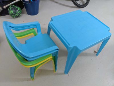 Dětský plastový nábytek