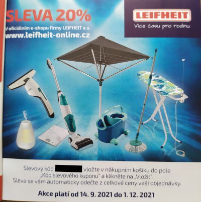 Sleva na domácnost Leifheit