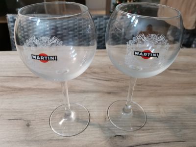 2 sklenice Martini, originál