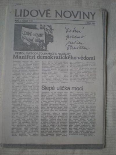 Lidové noviny, léto 1989