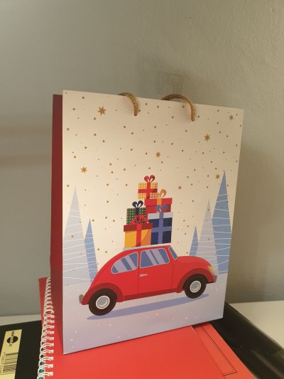 Vánoční dárková taška