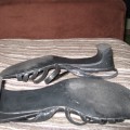 Starší černé kožené plesové boty č. 39