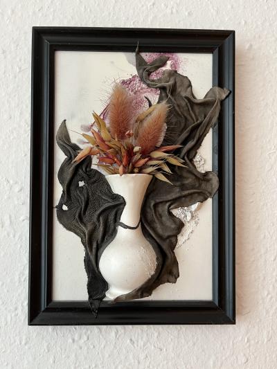 Dekorace - váza v rámečku