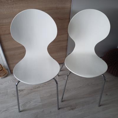 2ks bílé židle Ikea