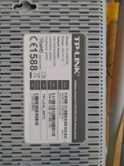 VDSL router TP-Link TD-W9970B