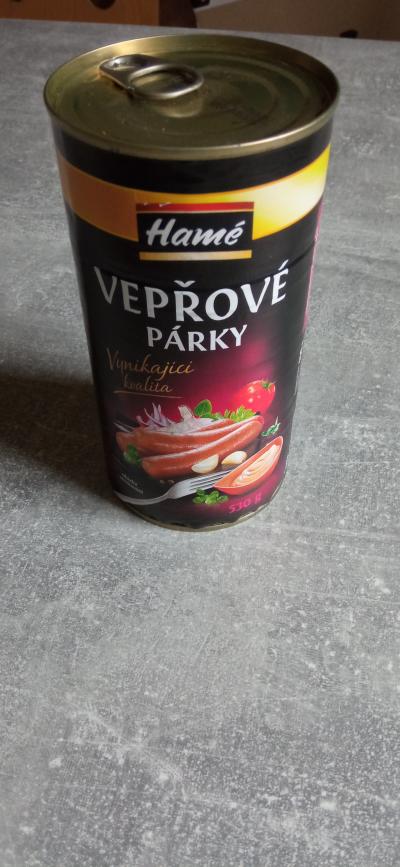 Vepřové párky - konzerva