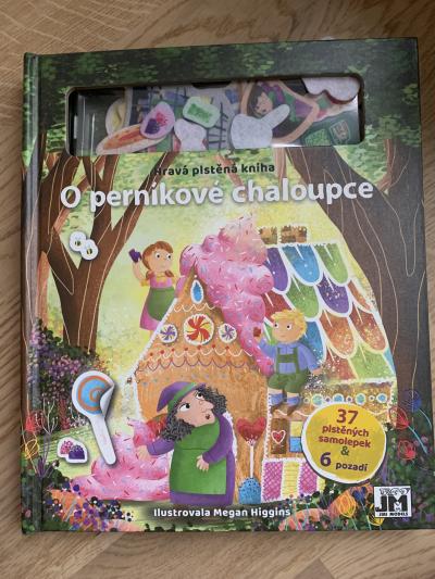 Dětská kniha s plstěnými obrázky