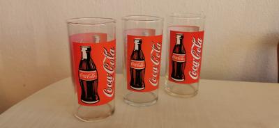Skleničky Coca Cola výška 14 cm