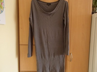 Tunika /dámský dlouhý šedý svetr L/XL