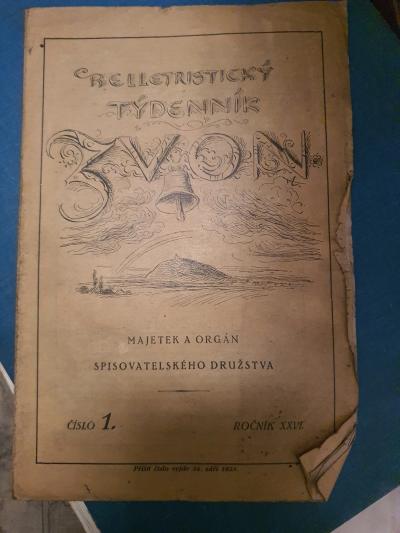 Beletristický týdeník Zvon - ročník 1925