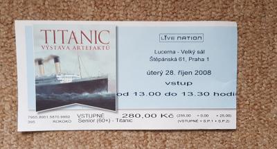 Vstupenka Titanic (Lucerna