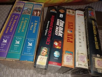 Daruji VHS kazety- original i nahrane, mix filmů