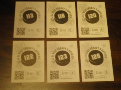 Hokejové karty z Kauflandu 113,116,120,122,123,126