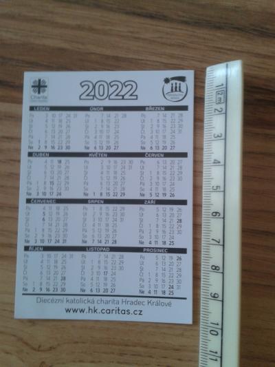 Kapesní kalendář 2022 / kalendářík 10 x 7cm