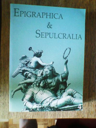 Kniha (sborník) Epigraphica a Sepulcralia