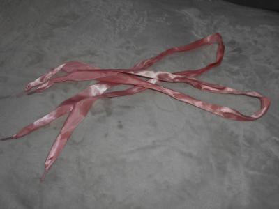 Růžové mašličkové tkaničky do bot