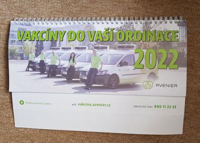 Stolní kalendář na rok 2022 (Avenier)