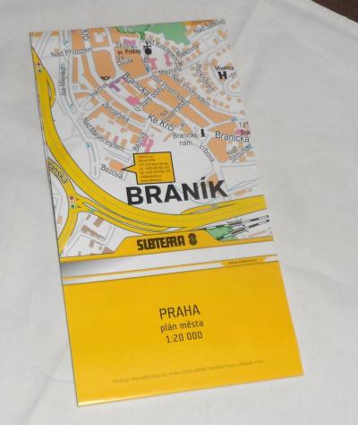 MAPA 1:20 000, Praha - plán města
