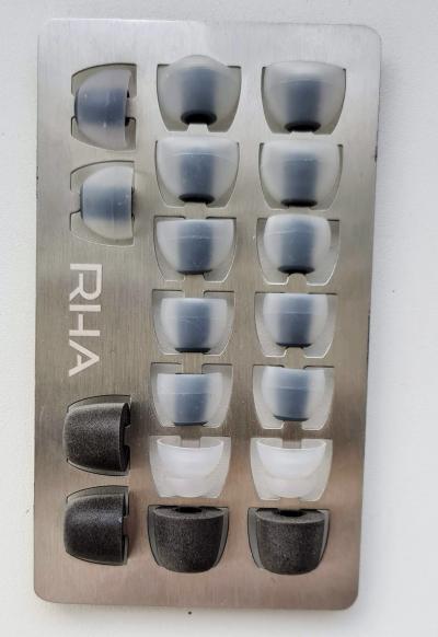 RHA T20 náhradní špunty, tuning filtry