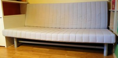 Rozkládací postel IKEA 80+60 cm na 200 cm, kovový rám.