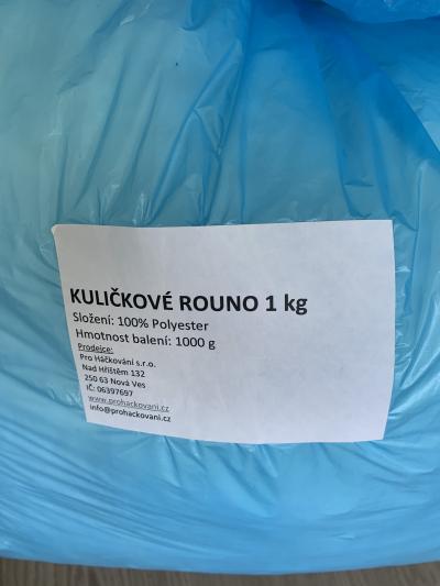 Kuličkové rouno (zbytek cca 0,7 kg)