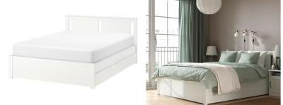 Ikea manželská postel 160 x 200 cm se šuplíky