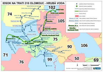 Jízdenka IDSOK zóna 75, platná do 25.11.2015 Vlak / autobus