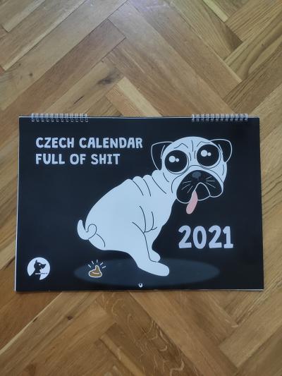 Kalendář 2021 s kakajícími pejsky