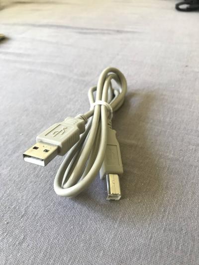 Kabel USB A (samec) - B (samec), cca 1m