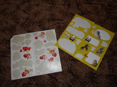 Samolepky zamilované a pár zvířátek