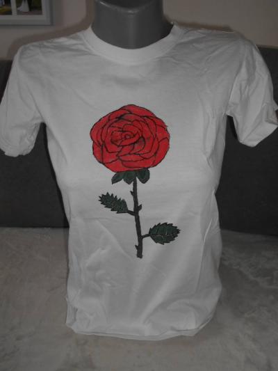 Triko s růží