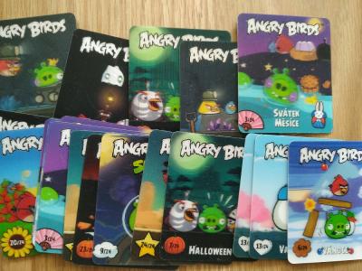 Plastové karty Angry Birds