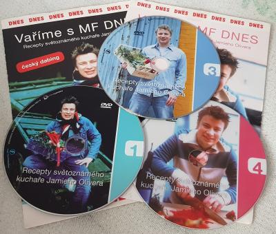 DVD Vaříme s Jamie Oliverem 1, 3, 4.