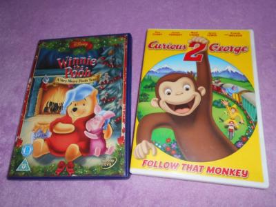 2x dětské DVD nedabované.