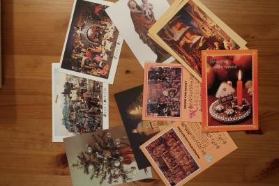 Vánoční pohlednice - různé fotografie 15 ks