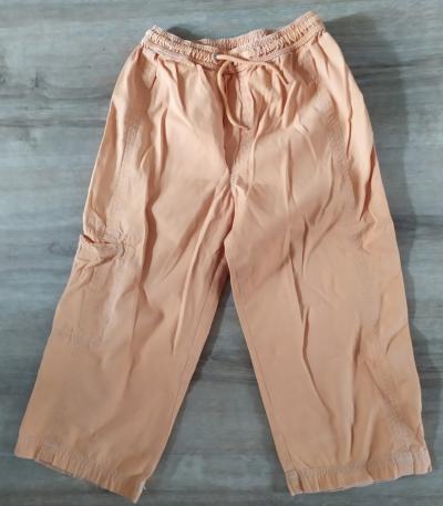 Oranžové plátěné kalhoty 110