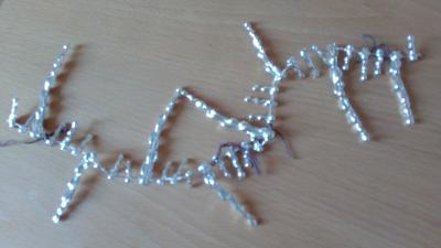 Vanocni retez - visici rampouchy