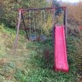 zahradní houpačka + skluzavka