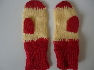Dětské pletené rukavičky 6 - 12měs