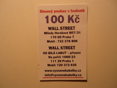 Sleva 100Kč na nákup kabelek v Praze