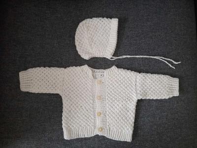 Kojenecká souprava pro novorozence - pletená