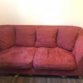 Červená velmi pohodlná sedačka