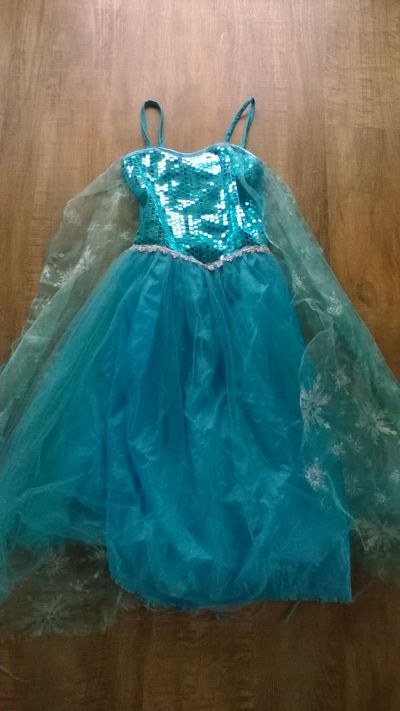 Šaty kostým Elsa na cca 5-8 let