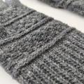 Rukavice pletené zimní šedé charcoal dlouhé