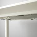 Kancelářské stoly Ikea, výškově stavitelné, bílé, 2 ks