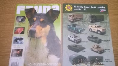 časopis o zvířatech a modely AČR