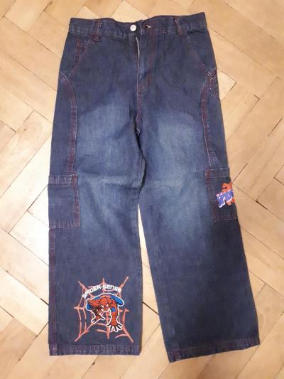 Kalhoty džíny - široké, vel. asi 134