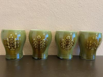 4 keramické poháry