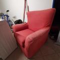 Červeny gauč + kreslo